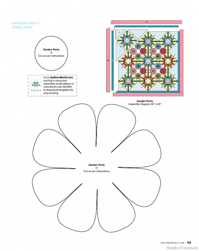 Коллекция проектов для рукодельниц в журнале «Quilter’s World - Summer 2025»