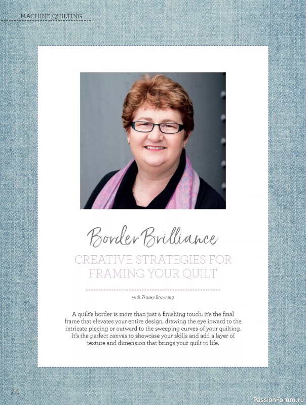 Коллекция проектов для рукодельниц в журнале «Quilters Companion №136 2025»