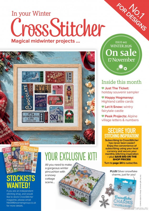 Коллекция вышивки в журнале &laquo;CrossStitcher №442 2026&raquo;