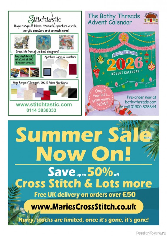 Коллекция вышивки в журнале &laquo;The World of Cross Stitching №377 2026&raquo;