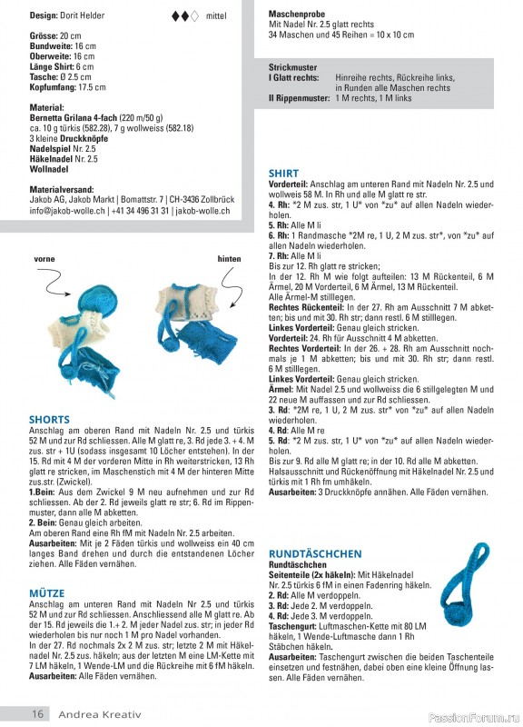 Вязаные модели для детей в журнале &laquo;Andrea Kreativ №6 2025&raquo;