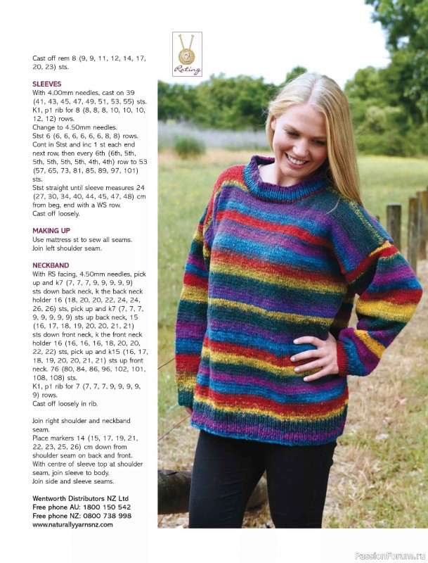 Вязаные модели спицами в журнале &laquo;Australian Knitting Vol.18 №1 2026&raquo;