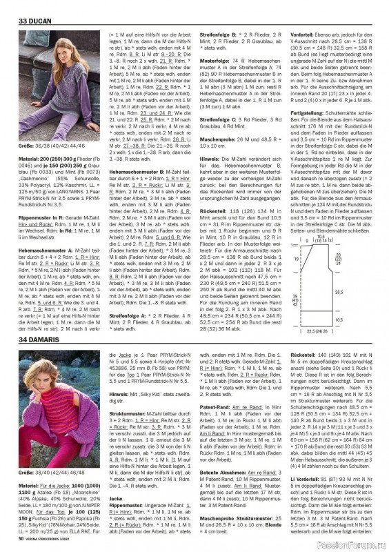 Вязаные модели в журнале «Verena Stricken №3 2022»