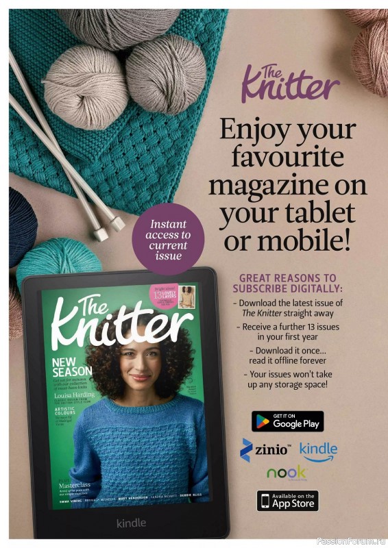 Вязаные проекты спицами в журнале «The Knitter №197 2023»