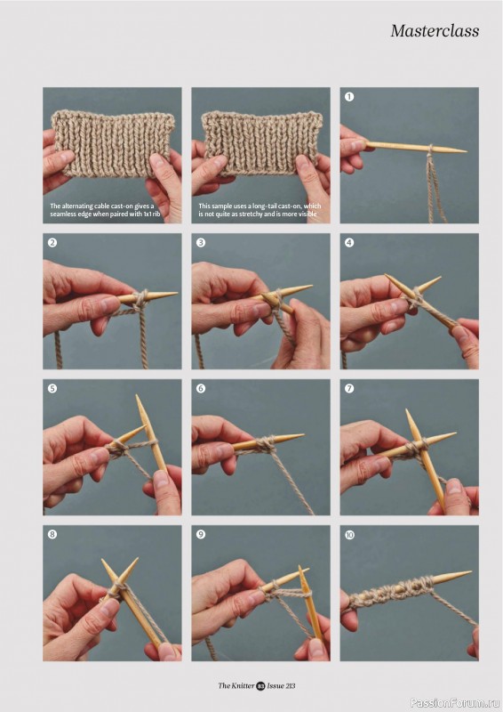 Вязаные проекты спицами в журнале «The Knitter №213 2025»