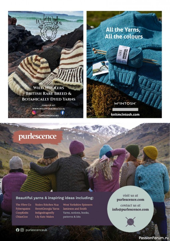 Вязаные проекты спицами в журнале &laquo;The Knitter №225 2026&raquo;