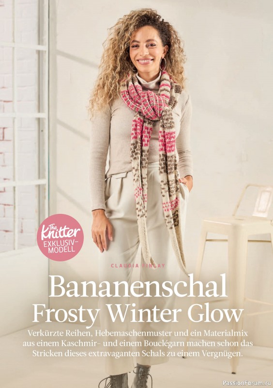 Вязаные проекты спицами в журнале «The Knitter Germany №73 2024»
