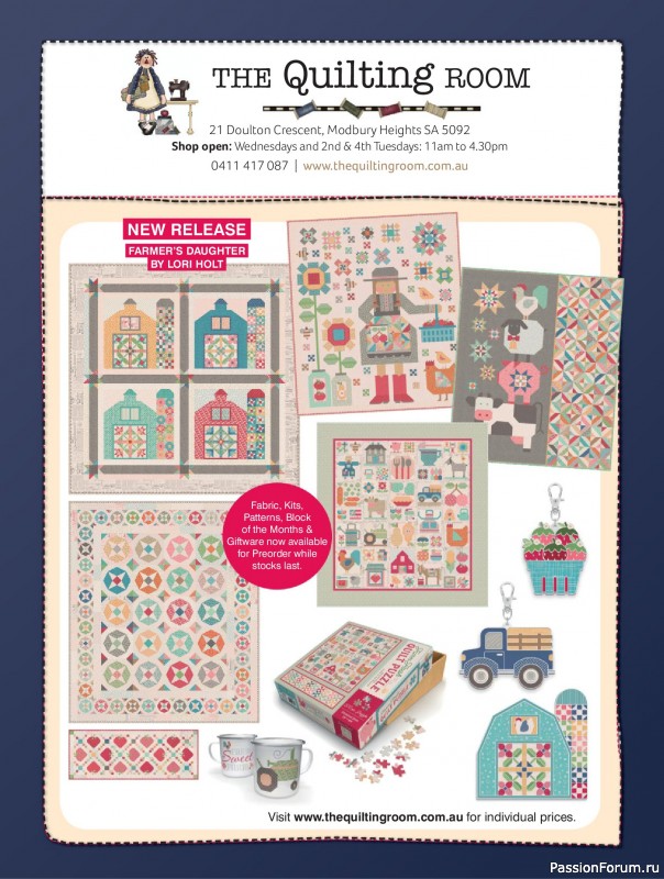 Коллекция проектов для рукодельниц в журнале «Great Australian Quilts №16 2025»