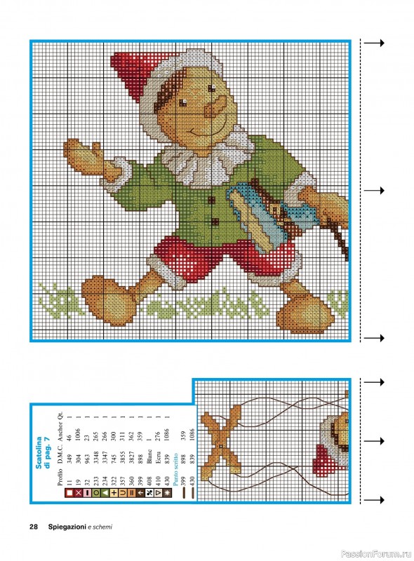 Коллекция вышивки в журнале &laquo;Profilo Punto Croce Bebe №1 2026&raquo;