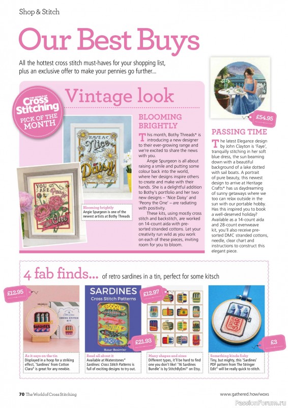 Коллекция вышивки в журнале &laquo;The World of Cross Stitching №370 2026&raquo;