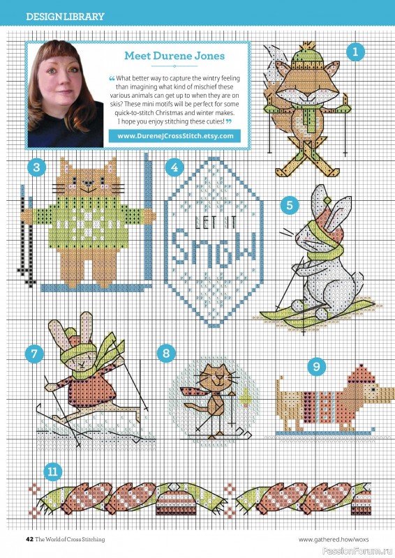 Коллекция вышивки в журнале «The World of Cross Stitching №377 2026»