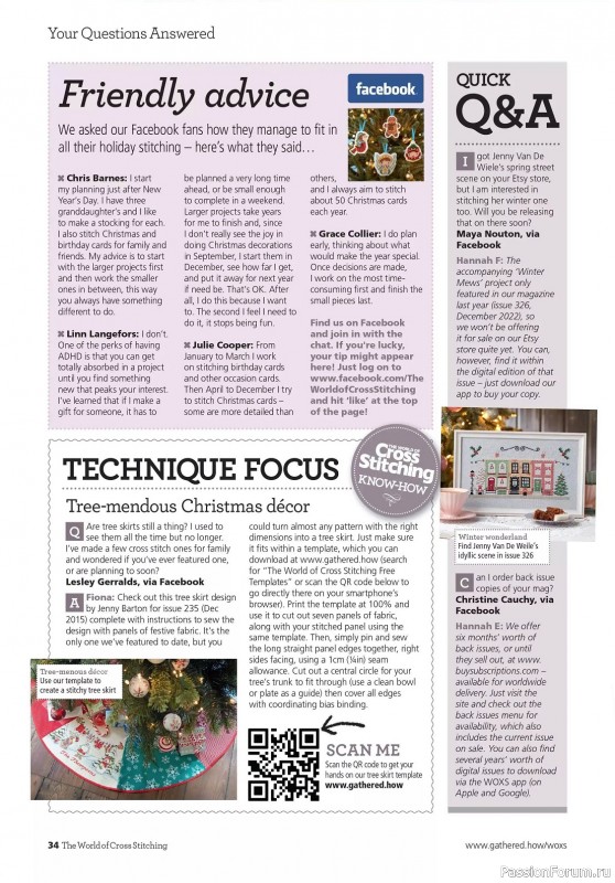 Коллекция вышивки в журнале «The World of Cross Stitching - Special 2023»