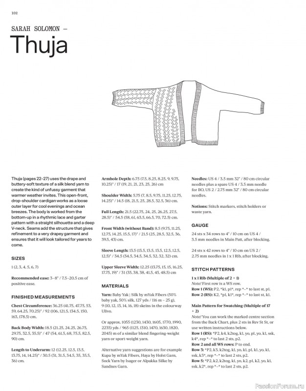 Вязаные модели в журнале «Laine Magazine №24 2025 Spring». Продолжение