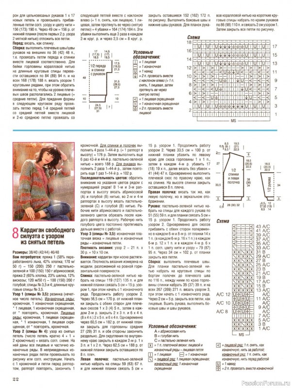 Вязаные модели в журнале «Сабрина №8 2022»