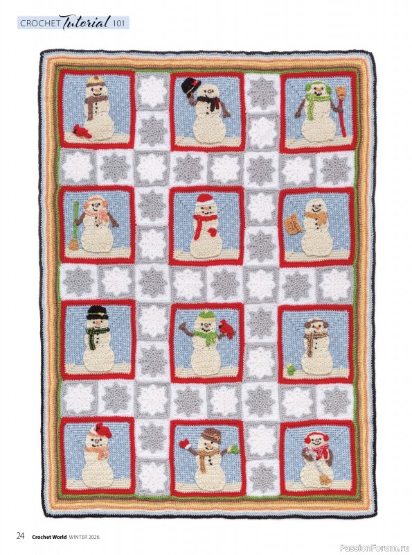 Вязаные проекты крючком в журнале &laquo;Crochet World - Winter 2026&raquo;