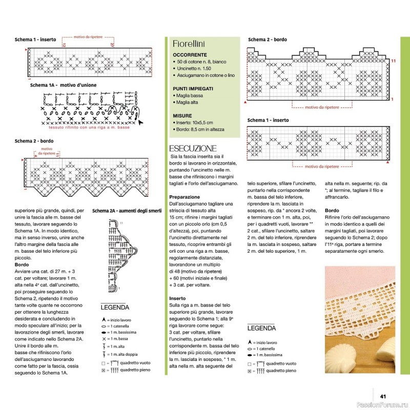 Вязаные проекты крючком в журнале «Uncinetto Manuale Filet №8 2022»