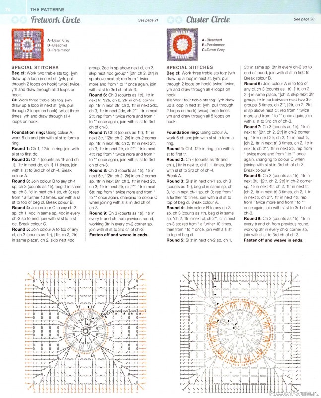 Вязаные проекты в книге «150 Crochet Blocks». Часть 1