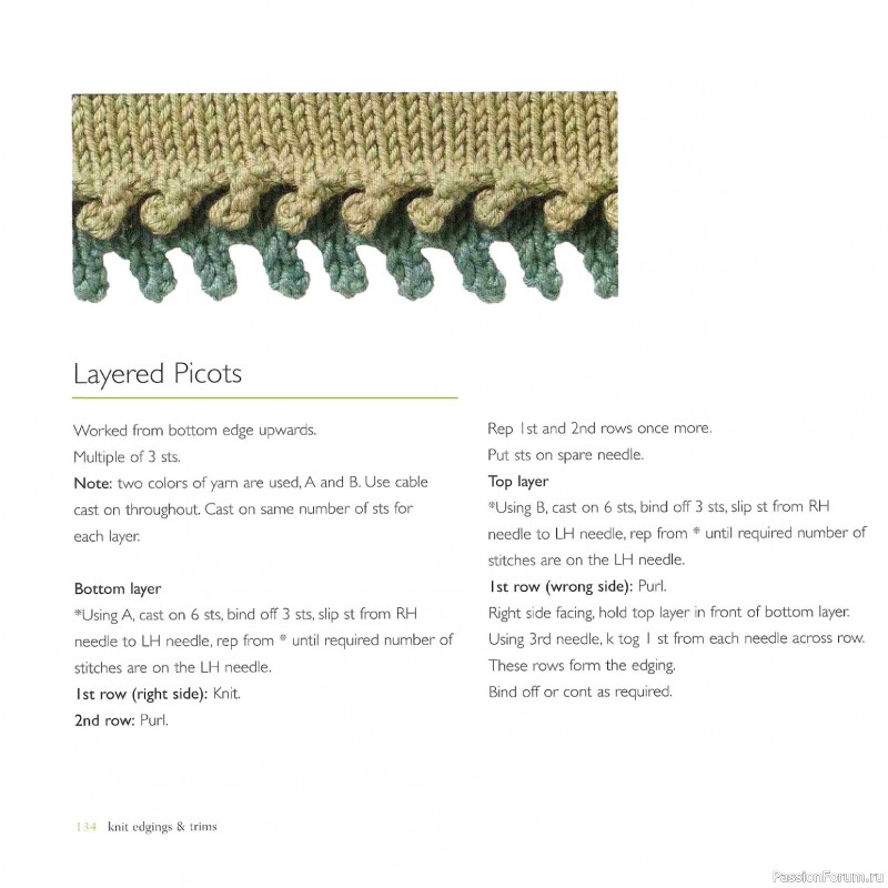 Вязаные проекты в книге &laquo;Knit Edgings & Trims 150 Stitches&raquo;.