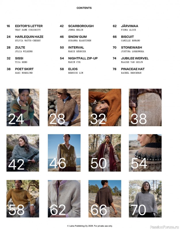 Вязаные проекты в журнале «Laine Magazine - Anniversary Issue 2026». Часть 1
