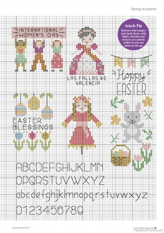 Коллекция вышивки в журнале &laquo;Cross Stitch Favourites - Spring 2025&raquo;