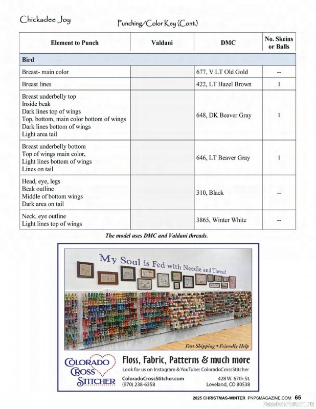 Коллекция вышивки в журнале «Punch Needle & Primitive Stitcher - Winter 2025»