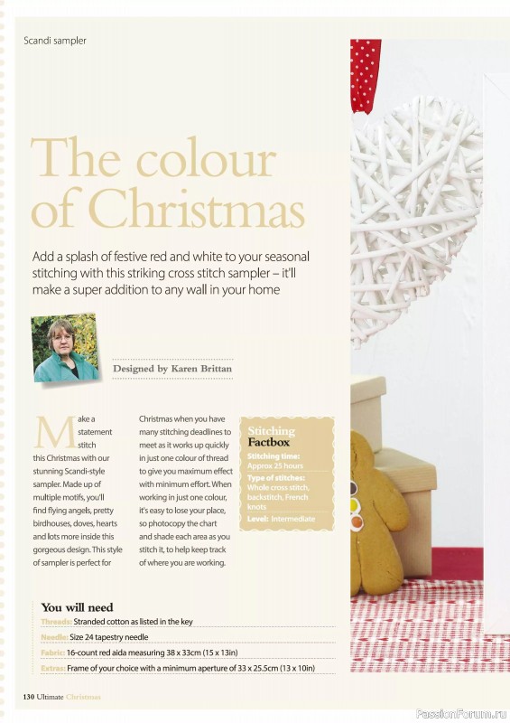 Коллекция вышивки в журнале «Ultimate Crossstitch Christmas №7 2025»