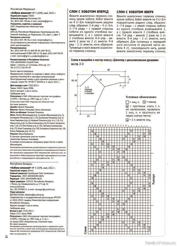 Школа вязания в журнале «Азбука вязания №5 2022»