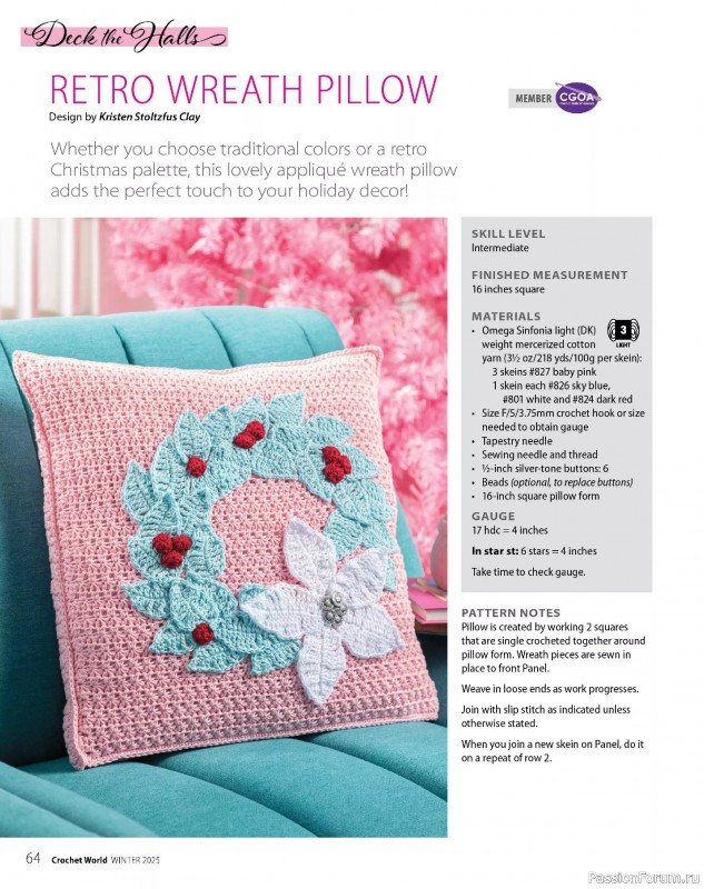 Вязаные проекты крючком в журнале «Crochet World - Winter 2025»