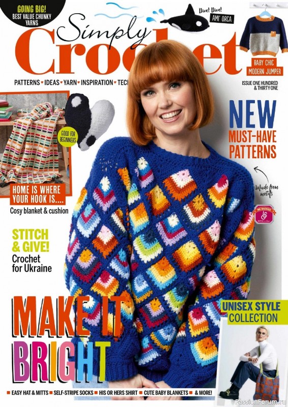 Вязаные проекты крючком в журнале «Simply Crochet №131 2022»