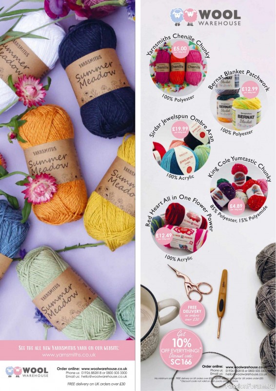 Вязаные проекты крючком в журнале «Simply Crochet №166 2025»