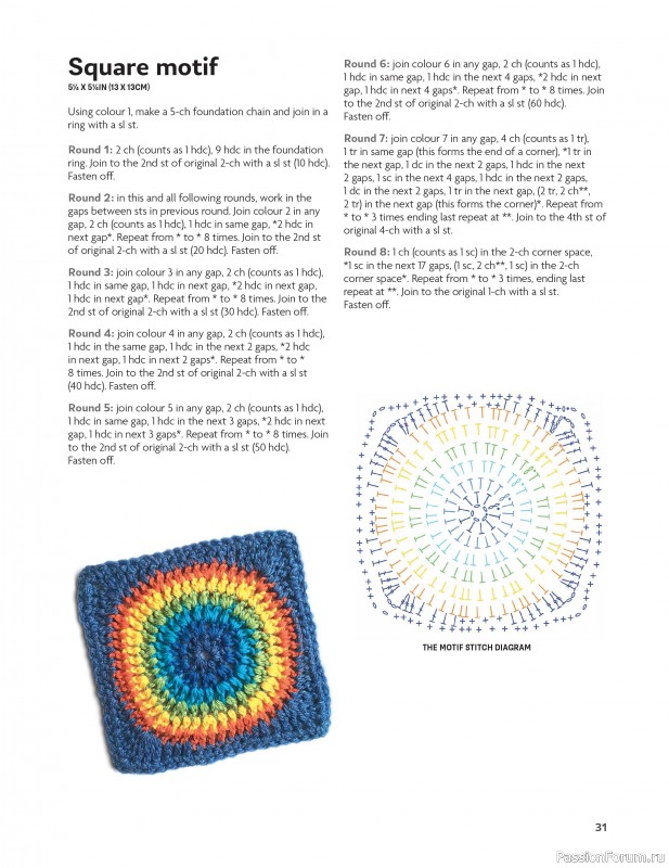 Вязаные проекты в книге «Block-by-Block Blankets and Afghans».