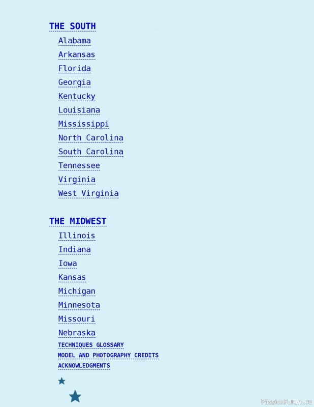Вязаные проекты в книге «Knitting the U.S.A.». Часть 1