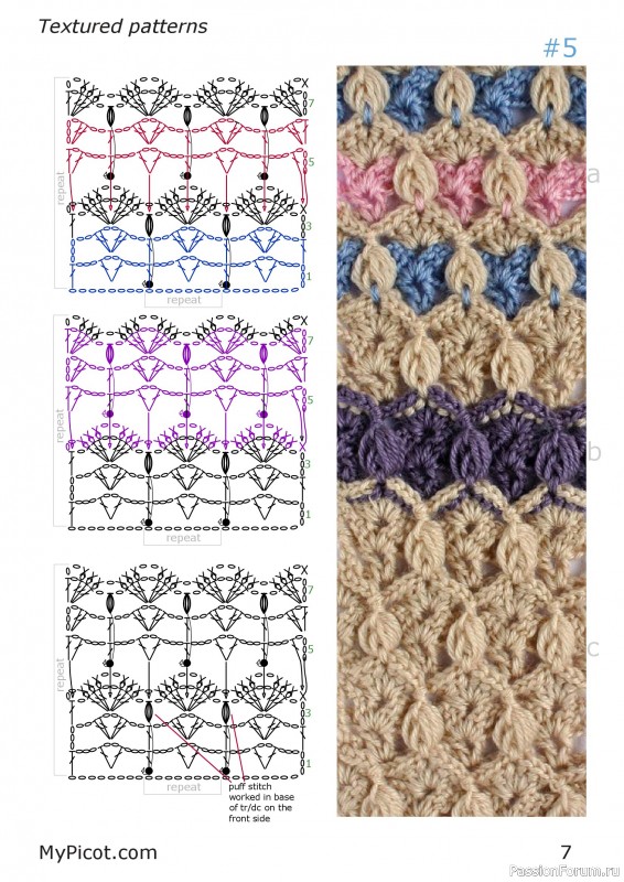 Вязаные проекты в книге «Textured Motifs».