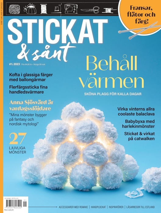 Вязаные проекты крючком в журнале «Stickat & Sant №1 2023»