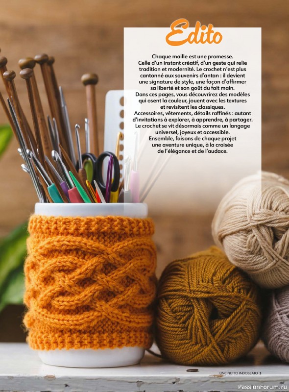 Вязаные проекты крючком в журнале «Crochet a porter - Novembre 2025-Janvier 2026»