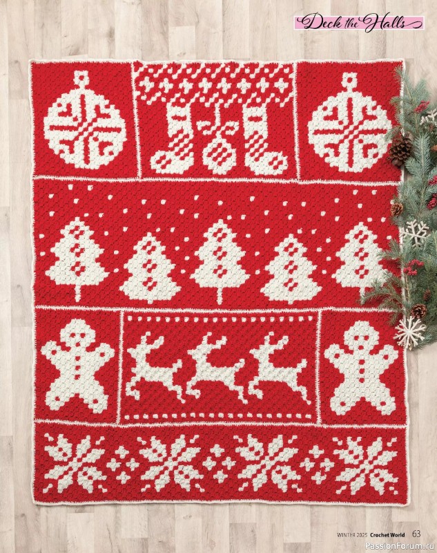 Вязаные проекты крючком в журнале «Crochet World - Winter 2025»