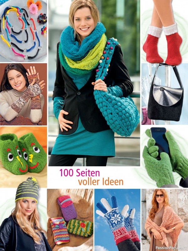 Вязаные проекты спицами в журнале «Hundert Seiten voller Ideen №4 2025»