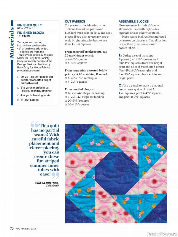Коллекция проектов для рукодельниц в журнале &laquo;American Patchwork & Quilting №200 2026&raquo;