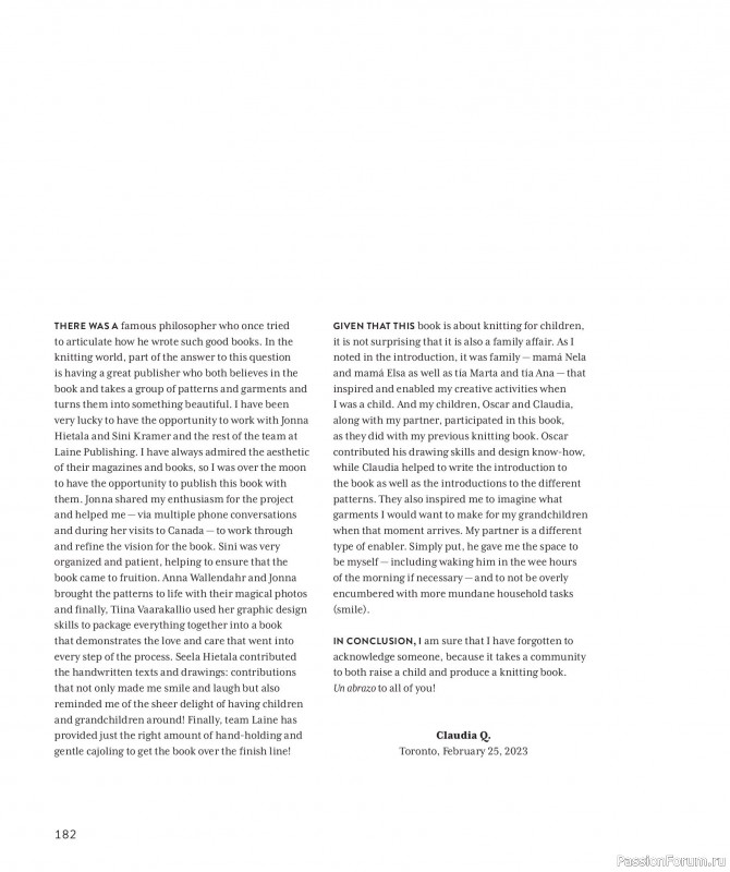 Вязаные для детей в книге &laquo;Making Memories&raquo;. Продолжение