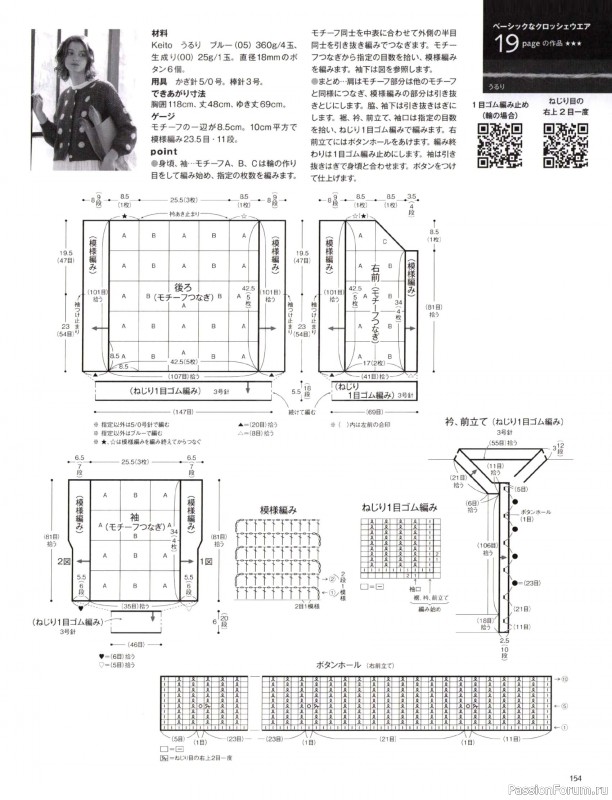 Вязаные модели в журнале &laquo;Keito Dama №205 - Spring 2025&raquo;. Продолжение