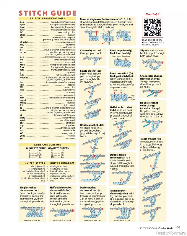 Вязаные проекты крючком в журнале &laquo;Crochet World Specials - Late Spring 2026&raquo;
