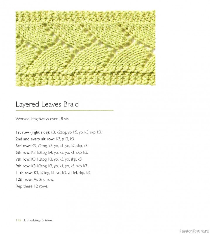 Вязаные проекты в книге &laquo;Knit Edgings & Trims 150 Stitches&raquo;.