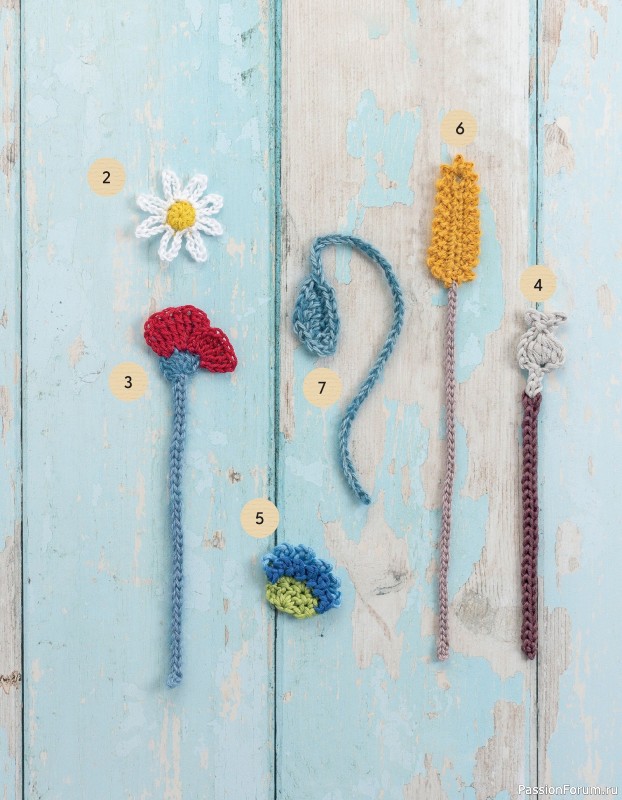 Bязаные проекты в журнале «100 crochet: flowers, plants and petals»