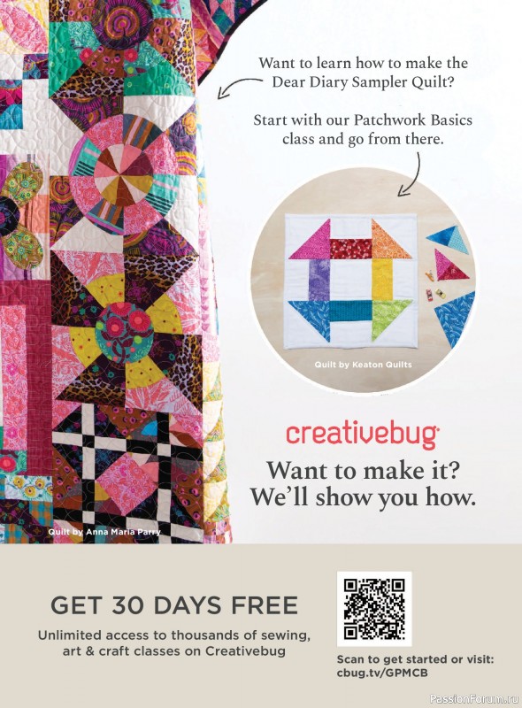 Коллекция проектов для рукодельниц в журнале &laquo;Quick+Easy Quilts - Spring 2026&raquo;