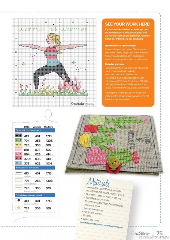 Коллекция вышивки в журнале «CrossStitcher №387 2022»