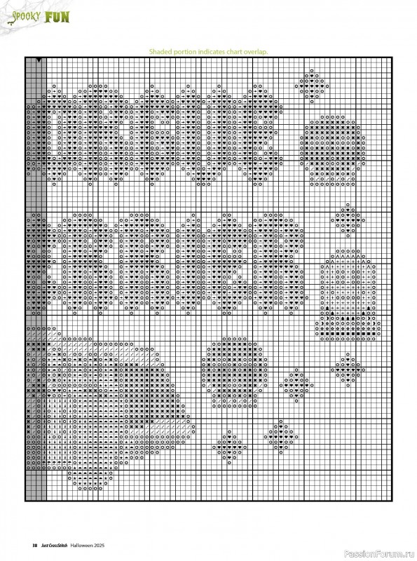 Коллекция вышивки в журнале «Just CrossStitch - Halloween 2025»