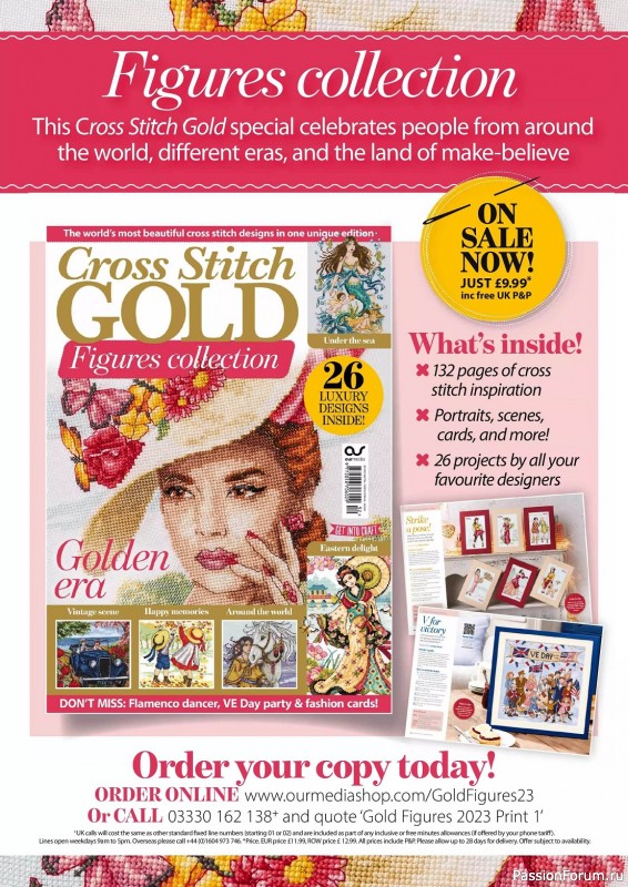 Коллекция вышивки в журнале «The World of Cross Stitching 342 2024»