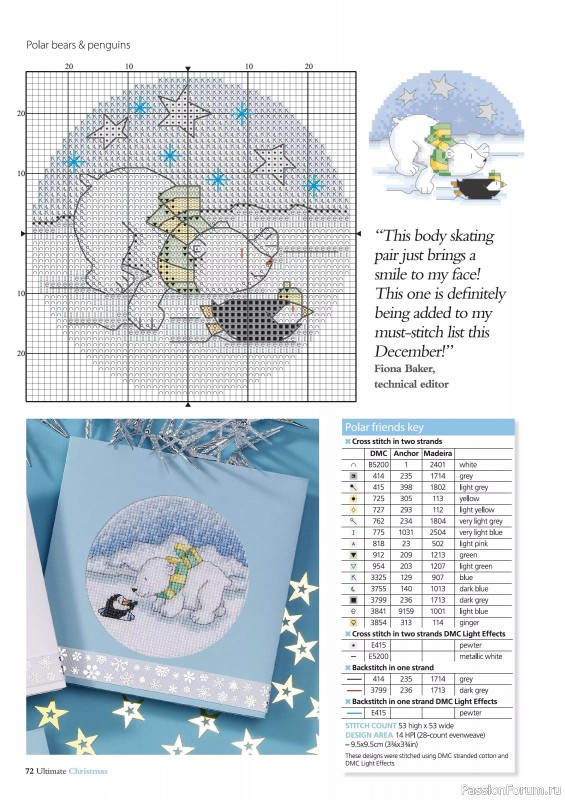 Коллекция вышивки в журнале «Ultimate Crossstitch Christmas №7 2025»