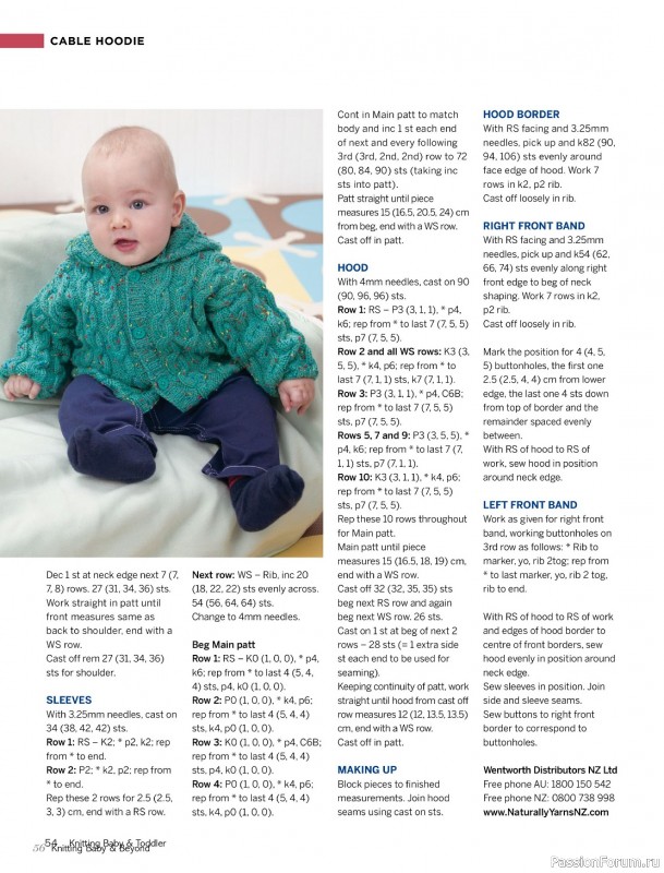 Вязаные модели для детей в журнале «Knitting Baby & Beyond - April 2024»