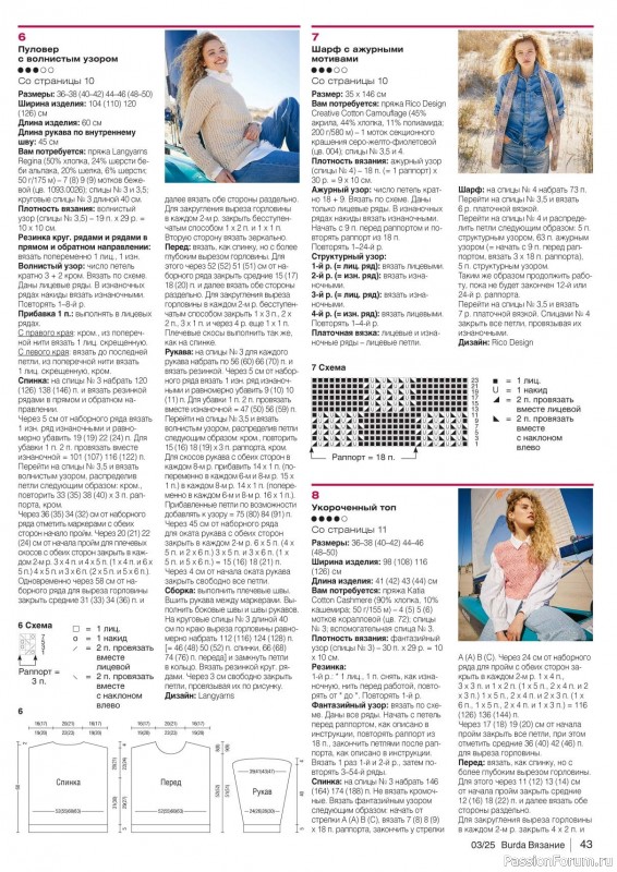 Вязаные модели в журнале «B-Вязание №3 2025»